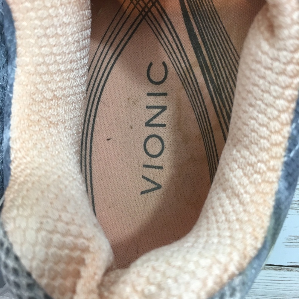 Vionic Silver and Gray Athletic Shoes - Picture 9 of 10
